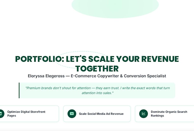 write premium  e commerce and brand website content